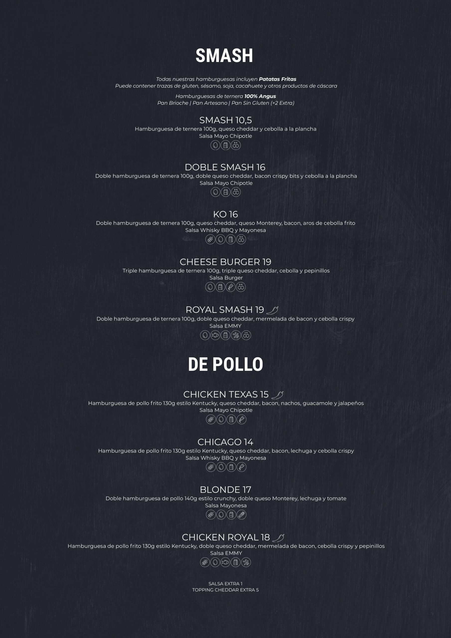 Carta Vacko Grill Hamburguesas Smash