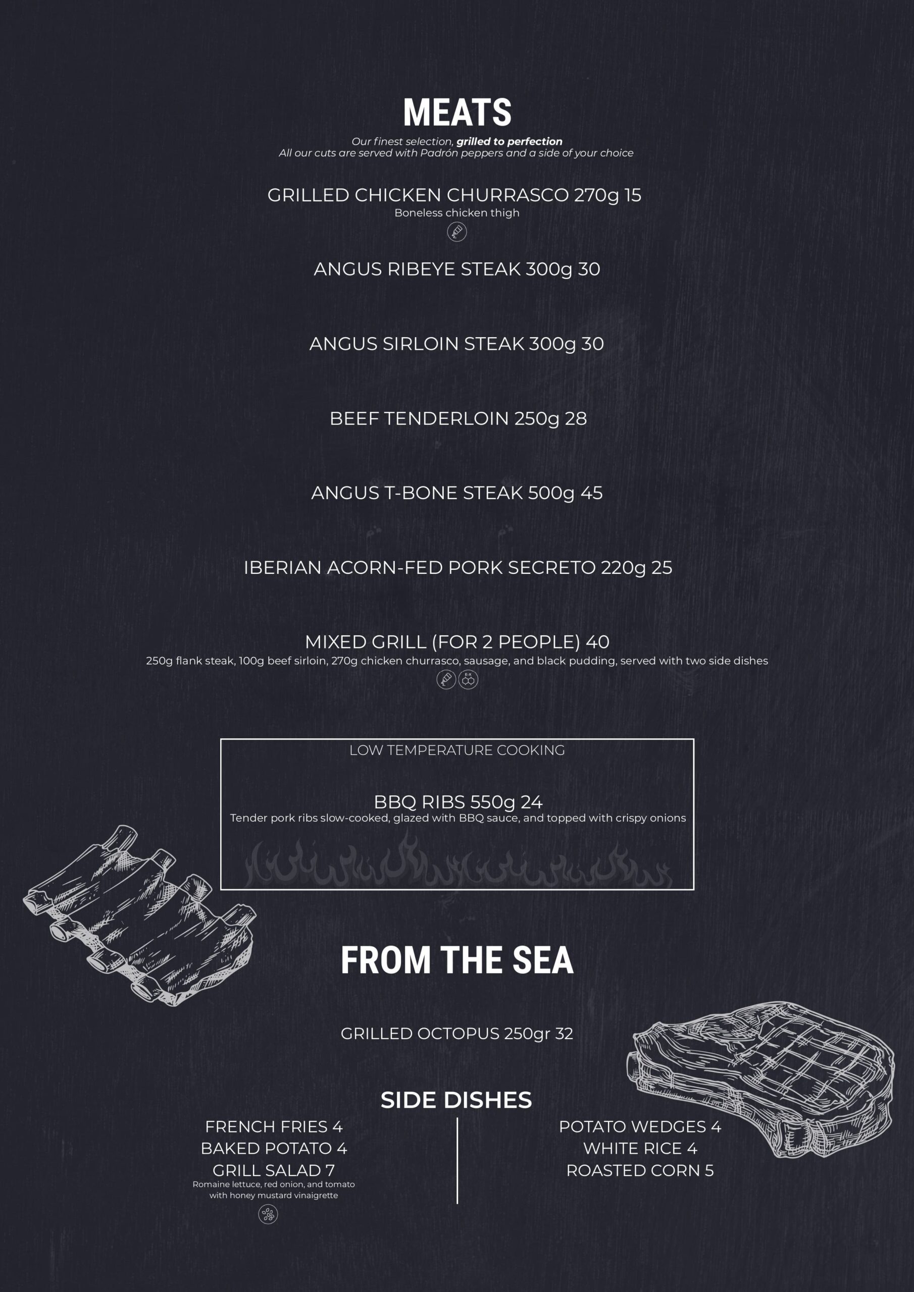 Menu Vacko Grill Meats